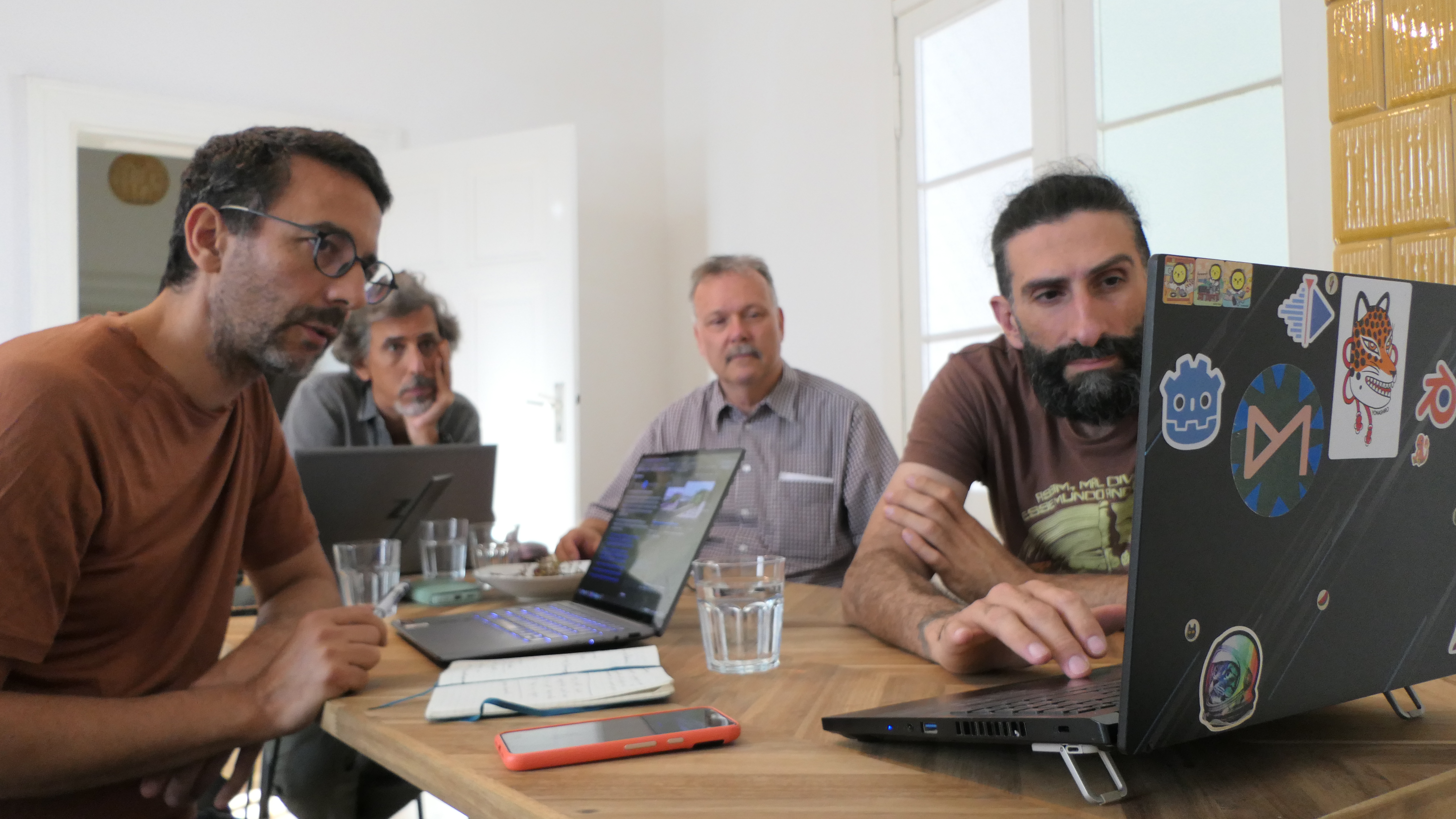 Kdenlive team working