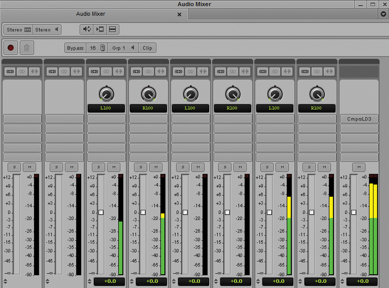 AVID media composer mixer