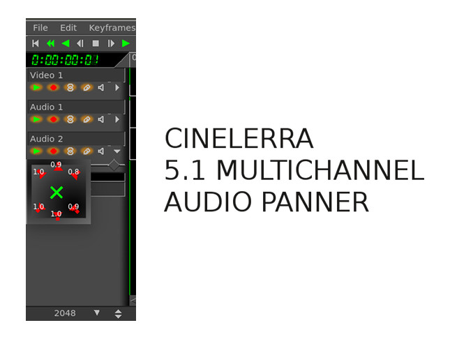 Cinelerra 5.1 multichannel panner