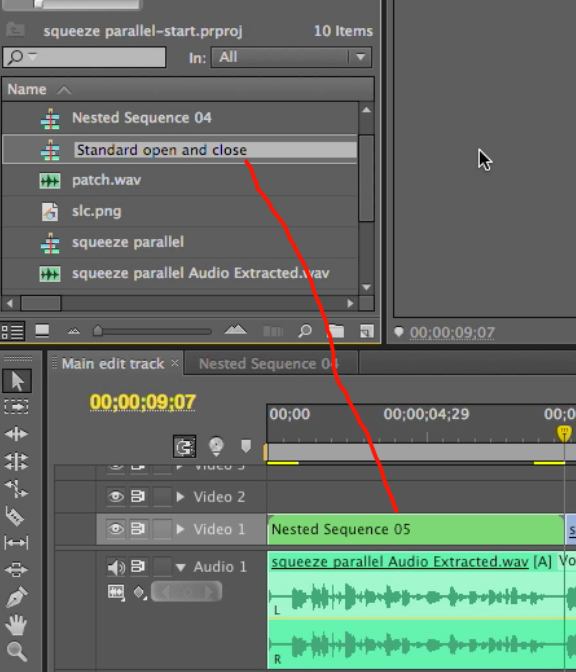 Premiere nesting