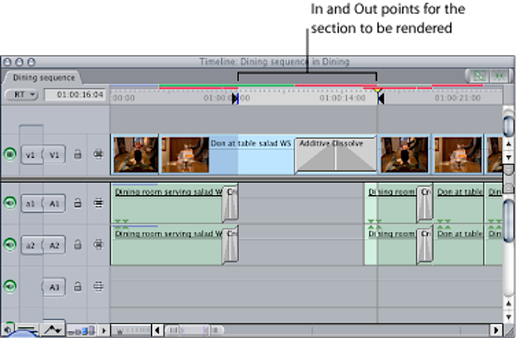 FCP render area