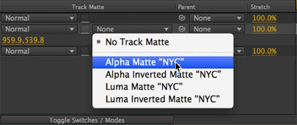 track matte effect
