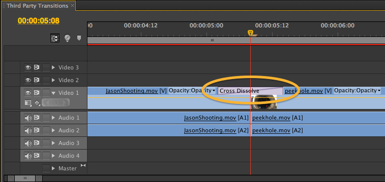Transitions in Premiere Pro